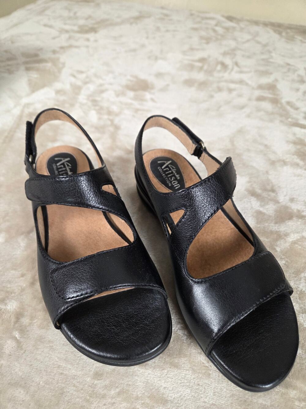 Clarks Artisian Collection Black Sarasota Sandals